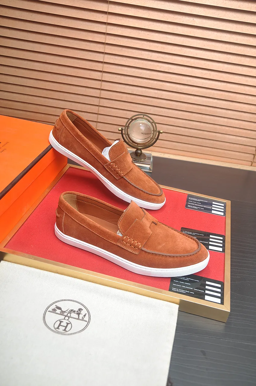 Men's shoes💰540💶[HERMES] (cowhide lining)🍀Italian top luxury🍀He does not pursue novel styles and gorgeous colors, but attracts the favor of successful men with his flawless, elegant and classic style. Formal leather shoes This very comfortable, simple and stable style allows you to easily match any style! The pattern is absolutely 1:1 refined from the original case, and we strive for excellence in materials, imported cowhide + cowhide lining💪💪💪extraordinary texture👍! .Code number: 39-45 (45 customized)